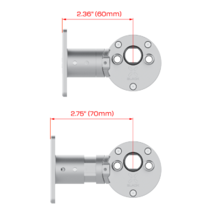 USA Deadbolt smart lock measurements 