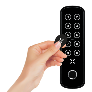 Pairing Nfc Card and Tag - Click for a tutorial video BLACK X xPad+ smart keypad - Biometric access control device with fingerprint, NFC, and Bluetooth connectivity
