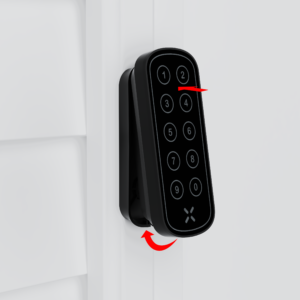 BLACK xPad smart keypad - weatherproof LED-lit wireless keypad for key code access, compatible with BLACK X Euro profile and Deadbolt locks. Provides secure temporary or permanent codes via the BLACK X App, ideal for guests, renters, or service personnel. 