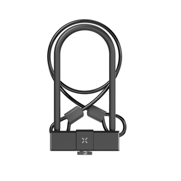 Steel security cable with looped ends for bike locking.