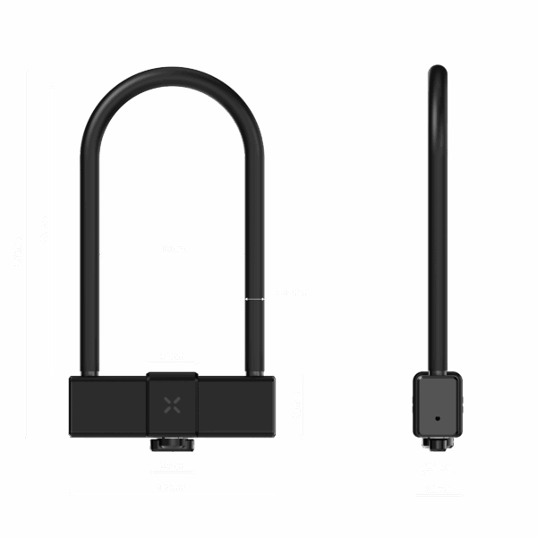 BLACK X Titan Smart U-Lock - 115×229mm hardened steel shackle